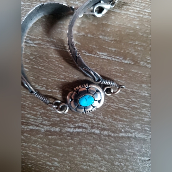 Silver feather boho bracelet - Picture 4 of 4